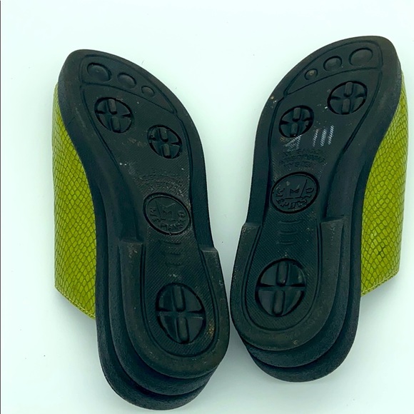 Mephistopheles Green Snake Skin Slide Sandals - Picture 5 of 5